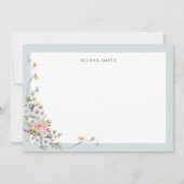 パステルエレガントボホフローラ ノートカード (正面)
