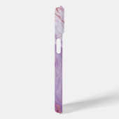 パステルエレガントマーブル&バラ金ゴールドグリッターモノグラム Case-Mate iPhoneケース (裏面 / 右)