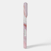 パステルエレガントマーブル&バラ金ゴールドグリッター Case-Mate iPhoneケース (裏面 / 右)