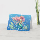 パステルエレガントマーメイド&ウミガメ注カード シーズンカード (裏面)