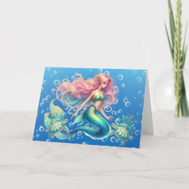 パステルエレガントマーメイド&ウミガメ注カード シーズンカード