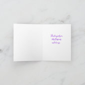 パステルエレガントユダヤ人パソバースターオブデイビッド カード (内部)