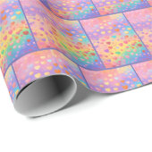 パステルエレガントライト色のハート ラッピングペーパー (ロールコーナー)