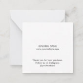 パステルエレガントリボンショップ次の購入クーポン ノートカード (裏面)