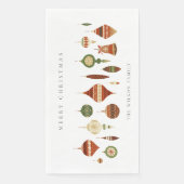 パステルエレガントレッドグリーンスターチャーストマオーナメント (正面)