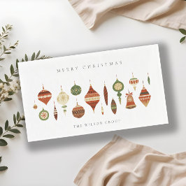 パステルエレガントレッドグリーンスターチャーストマオーナメント