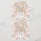 パステルエレガントヴィンテージフローラアー結婚チ メニュー (裏面)