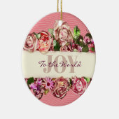 パステルエレガントヴィンテージ赤面ビクトリアンバラカスタム セラミックオーナメント (右)