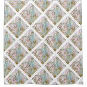 パステルエレガント大理石抽象芸術2シャワーカーテン シャワーカーテン (正面)