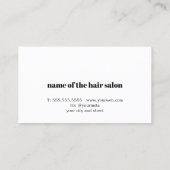 パステルエレガント幾何はっきりした美しいサロン 予約カード (裏面)