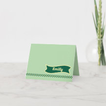 パステルエレガント折り畳みノートカード | テキスト