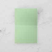 パステルエレガント折り畳みノートカード | テキスト ノートカード (内部)