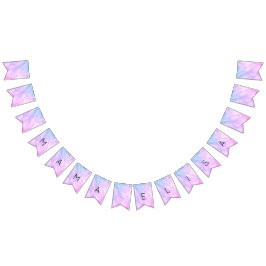 パステルエレガント抽象芸術シカスタムックBABYシャワー バンティングフラッグ