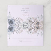 パステルエレガント春ウォーターカラーフラワー結婚ズ プレイスカード (外部開封)