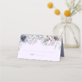 パステルエレガント春ウォーターカラーフラワー結婚ズ プレイスカード (正面)
