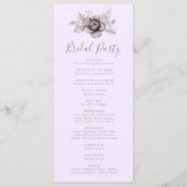 パステルエレガント春ウォーターカラーフラワー結婚ズ プログラム (裏面)