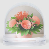 パステルエレガント花瓶のフローラ配置 (裏面)