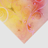 パステルエレガント蝶と渦巻き 薄葉紙 (詳細)