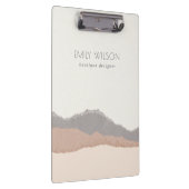 パステルエレガント赤面クラフトマウンテンウェーブ クリップボード (右)