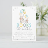 パステルエレファントがブックカードジャングルを持ちモダン込む エンクロージャーカード (スタンド正面)