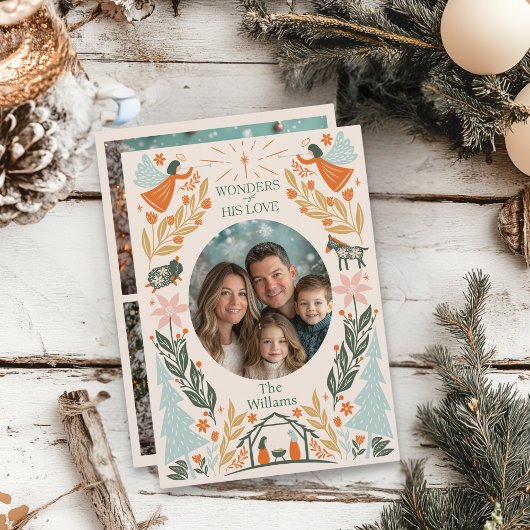 パステルエンジェルクリスマスカード2 サンキューカード