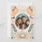 パステルエンジェルクリスマスカード2 サンキューカード (正面)