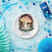 パステルエンチャントきのこの赤ちゃんシャワー ペーパープレート (パーティー)