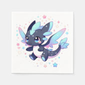 パステルエンチャントドラゴンベビーシャワー スタンダードカクテルナプキン (正面)