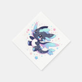 パステルエンチャントドラゴンベビーシャワー スタンダードカクテルナプキン (角)