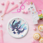 パステルエンチャントドラゴンベビーシャワー ペーパープレート (パーティー)