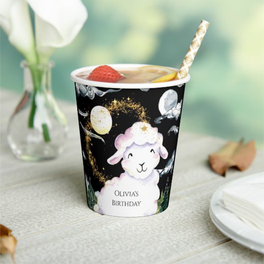 パステルエンチャントヒツジ誕生日 紙コップ (インサイチュ)