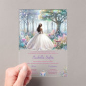 パステルエンチャントフォレストキンセアニラ アクリル招待状 (インサイチュ (ポータブル))