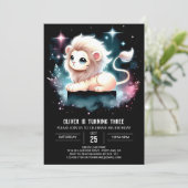 パステルエンチャントリオン誕生日 招待状 (スタンド正面)