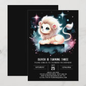 パステルエンチャントリオン誕生日 招待状 (正面/裏面)