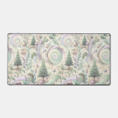 パステルエンチャント森：コテージコアファンタジー デスクマット (正面)