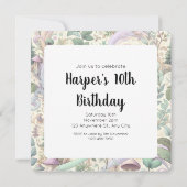 パステルエンチャント森：コテージコアファンタジー 招待状 (裏面)