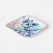 パステルエンチャントUnicorn赤ちゃんシャワー ペーパープレート (傾斜あり)