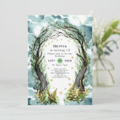 パステルエンchantment森林誕生日 招待状 (スタンド正面)