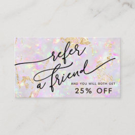 パステルオパールテクスチャ紹介カード 名刺