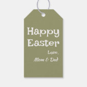 パステルオリーブイースターパターン ギフトタグ (裏面)