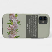 パステルオリーブグリーンの静かな聖書の喜びケース Case-Mate iPhoneケース (裏面(横))