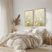 パステルオリーブグリーンワイルドフラワーメドウプリント1 of 3 ポスター