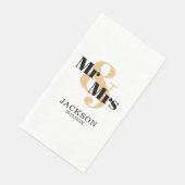 パステルオレンジとブラックのMr. & Mrs. ウェディング (コーナー)