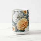 パステルオレンジアンドホワイトカーネーション コーヒーマグカップ (中央)