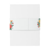 パステルオレンジイエロー春ダリアフラワーズ結婚ーズ 招待状ベリーバンド (裏面例)