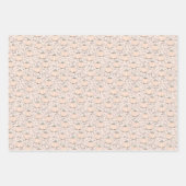 パステルオレンジカボンプキンママおめでとう ラッピングペーパーシート (正面3)