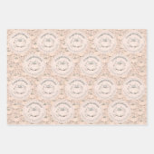 パステルオレンジカボンプキンママおめでとう ラッピングペーパーシート (正面)