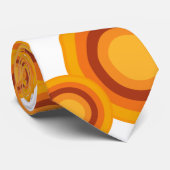 パステルオレンジサークル ネクタイ (ロール)