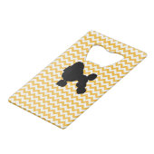 パステルオレンジシェブロンウィズプードル クレジットカード栓抜き (裏面アングル)