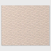 パステルオレンジスウィートリトルカンプキンベビー ラッピングペーパー (フラット)